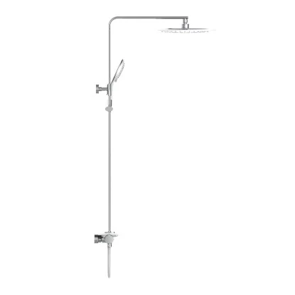 Eisl Überkopfbrause-Set Grande Vita Mit Thermostatablage Chrom-Weiß 2 Eisl Überkopfbrause-Set Grande Vita Mit Thermostatablage Chrom-Weiß – Bild 2