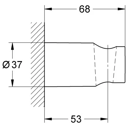 Grohe Handbrausehalter Tempesta Cosmopolitan Für Wandmontagen 2 Grohe Handbrausehalter Tempesta Cosmopolitan Für Wandmontagen – Bild 2